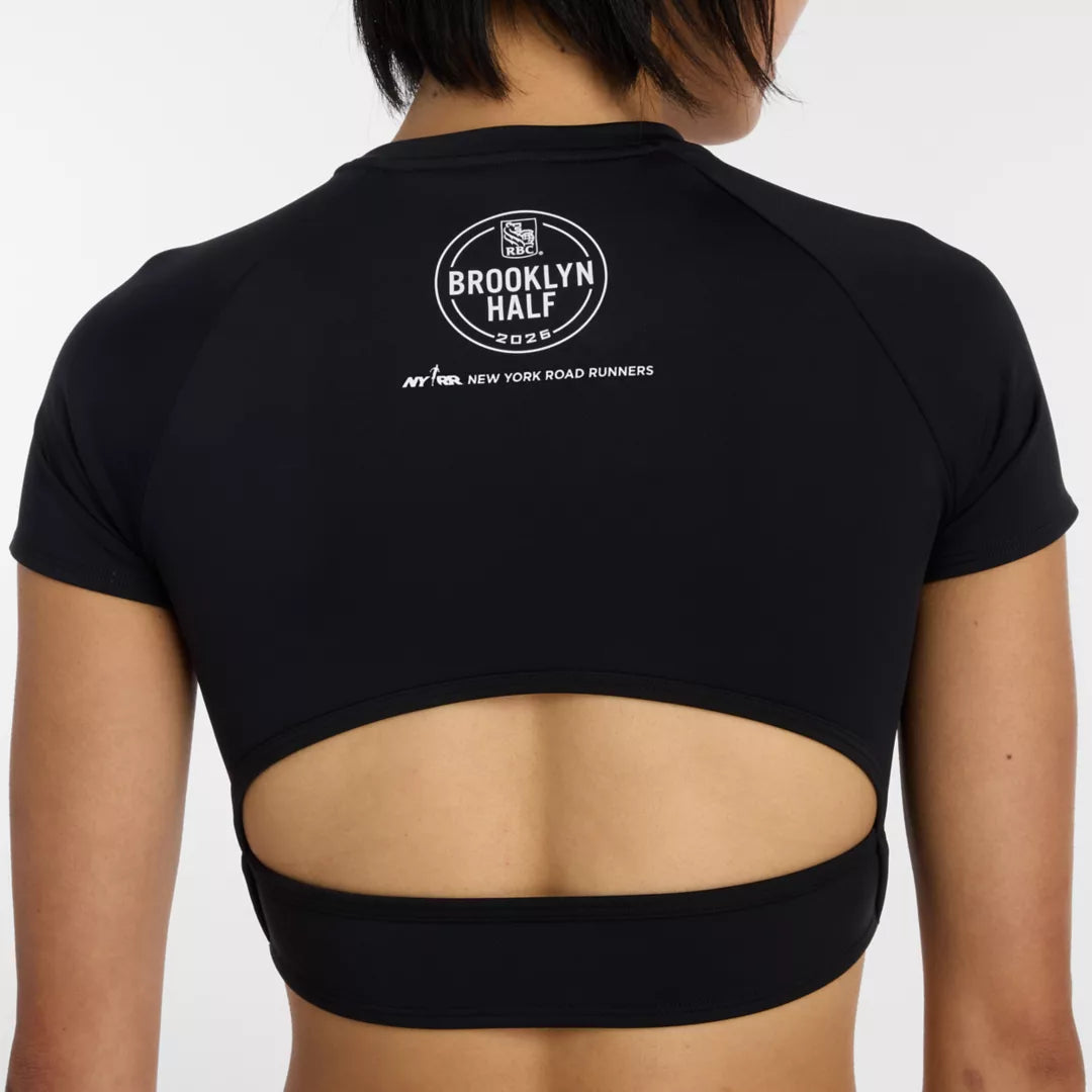 New Balance RBC Brooklyn Half Fast Days Fitted Crop T-Shirt For Women