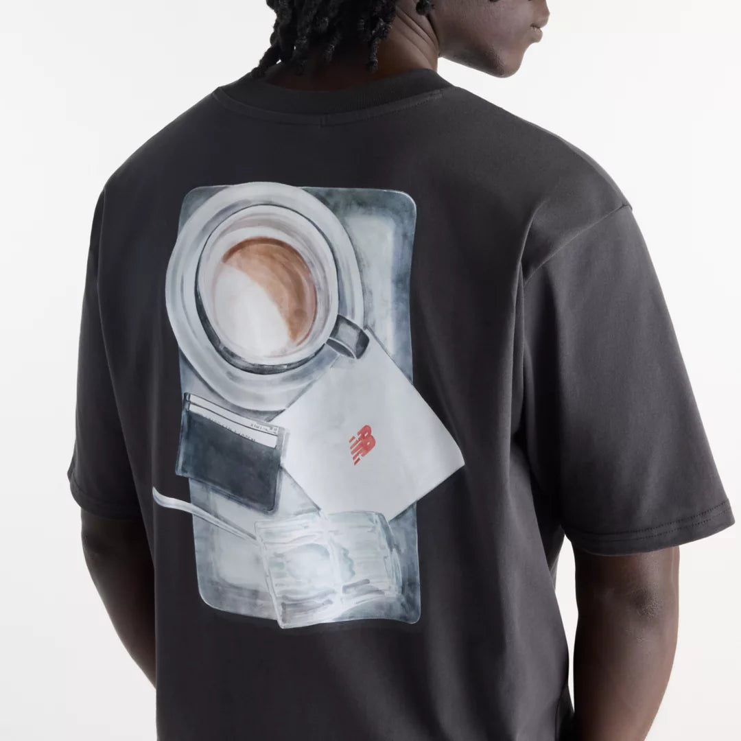 New Balance Grey Days Coffee Oversized T-Shirt For Men
