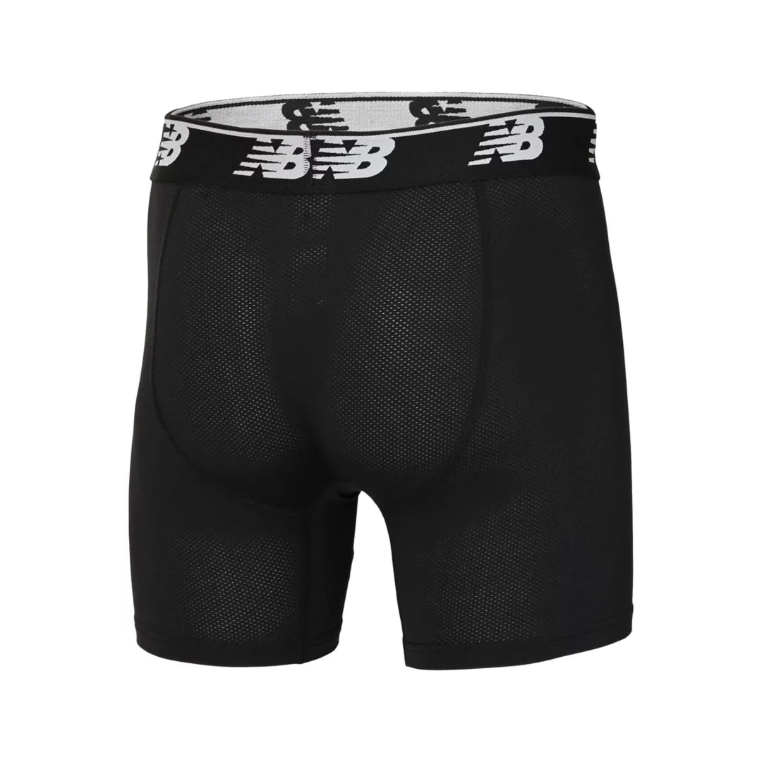New Balance Mens Mesh 5 Inch Boxer Brief No Fly 3 Pack For Men