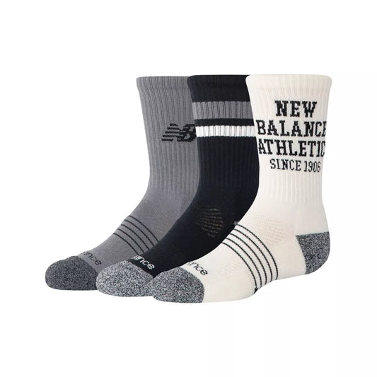New Balance Youth Lifestyle Graphic Crew 3 Pack For Kids