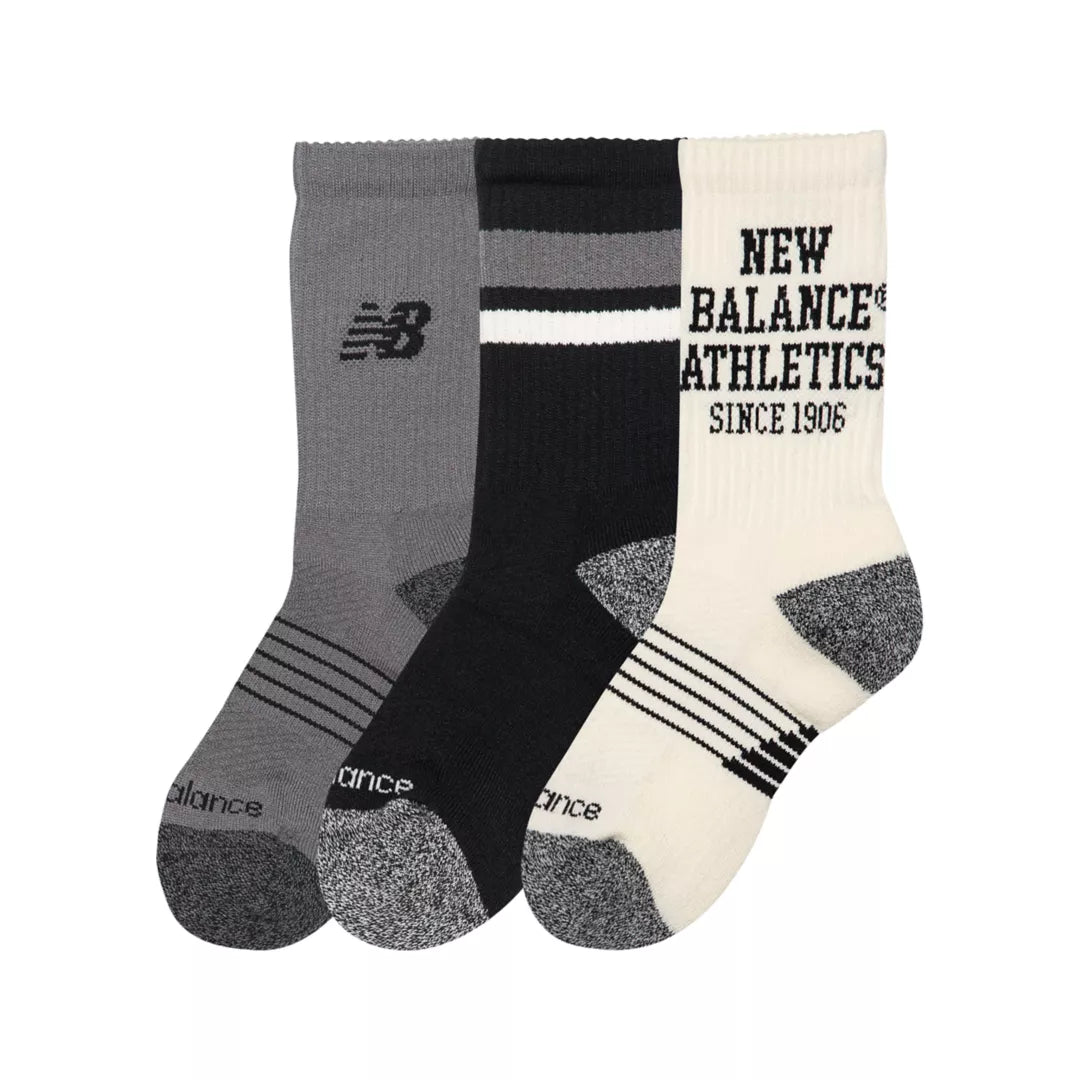 New Balance Youth Lifestyle Graphic Crew 3 Pack For Kids