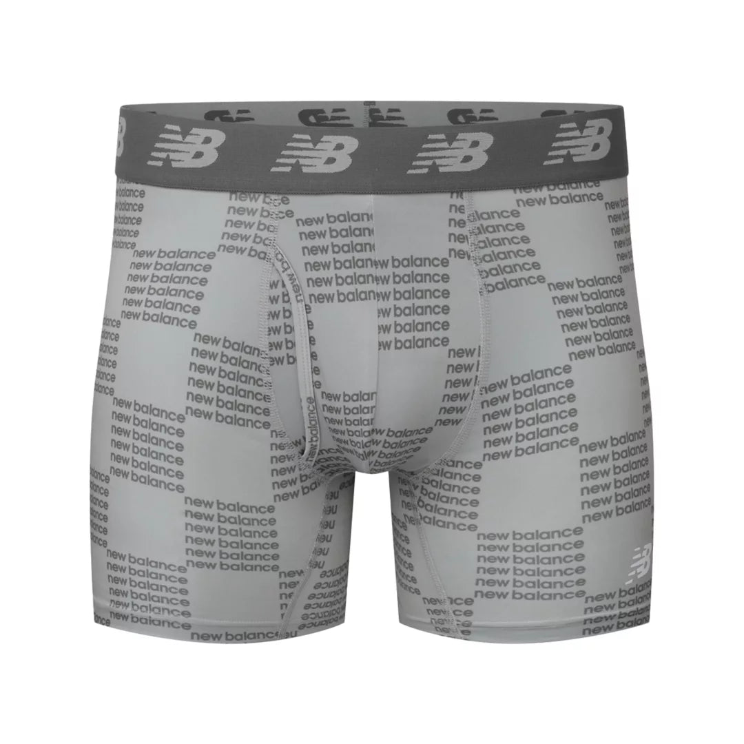 New Balance Mens Premium 6 Inch Boxer Brief with Fly 3 Pack For Men