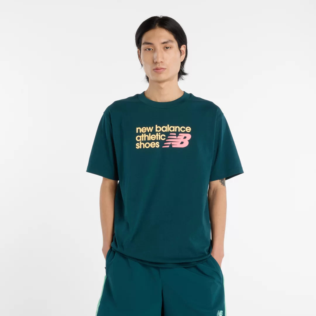 New Balance Athletics Premium Relaxed Chest Logo T-Shirt For Men