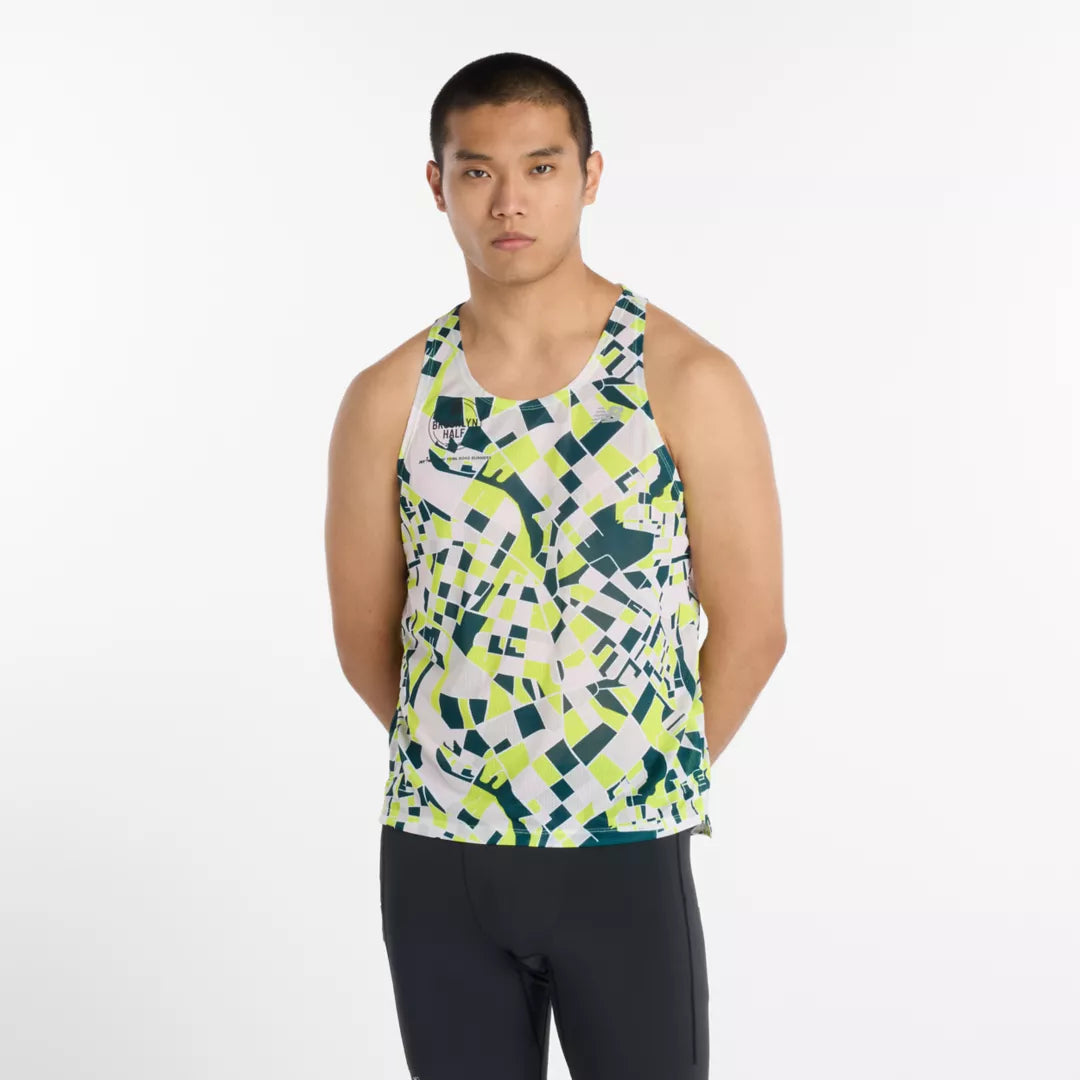 New Balance RBC Brooklyn Half Printed RC Essential Singlet For Men