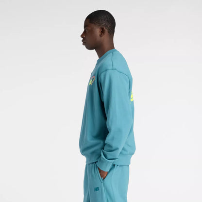 New Balance Classic Tri-Logo French Terry Crew For Men