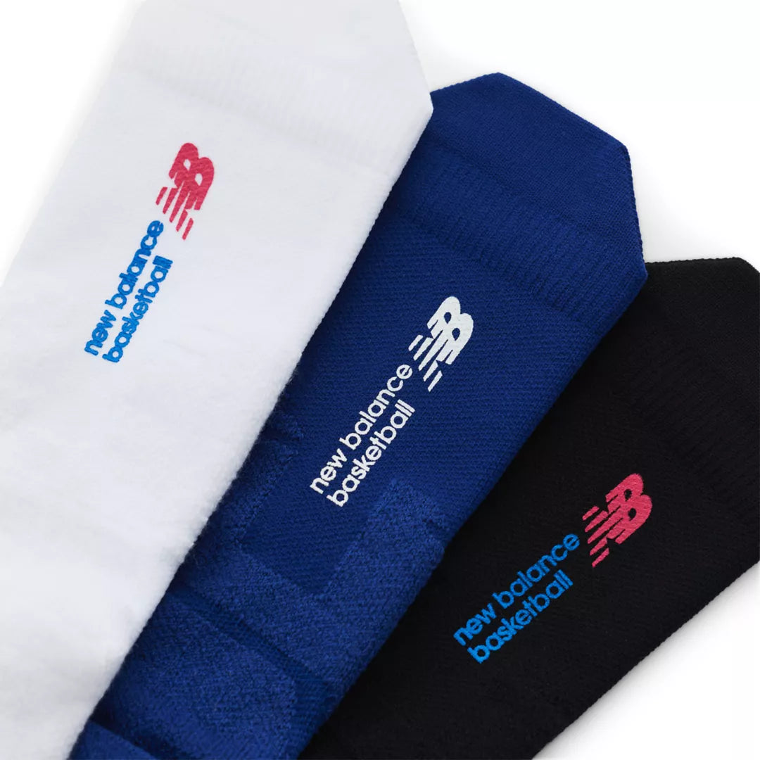 New Balance Basketball Crew Socks 1 Pair For Men|Women