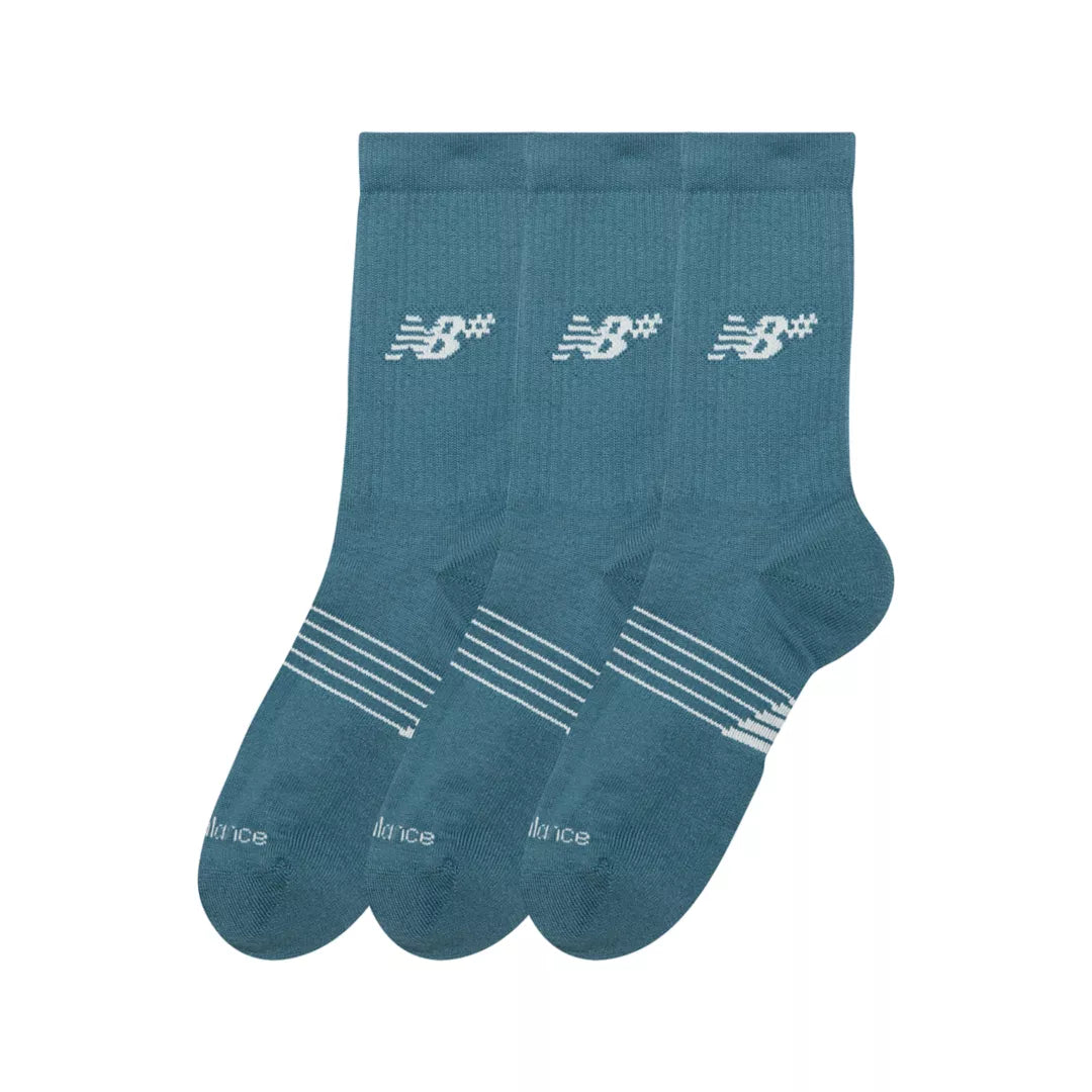 New Balance Active Numeric Crew Socks 3 Pack For Men|Women