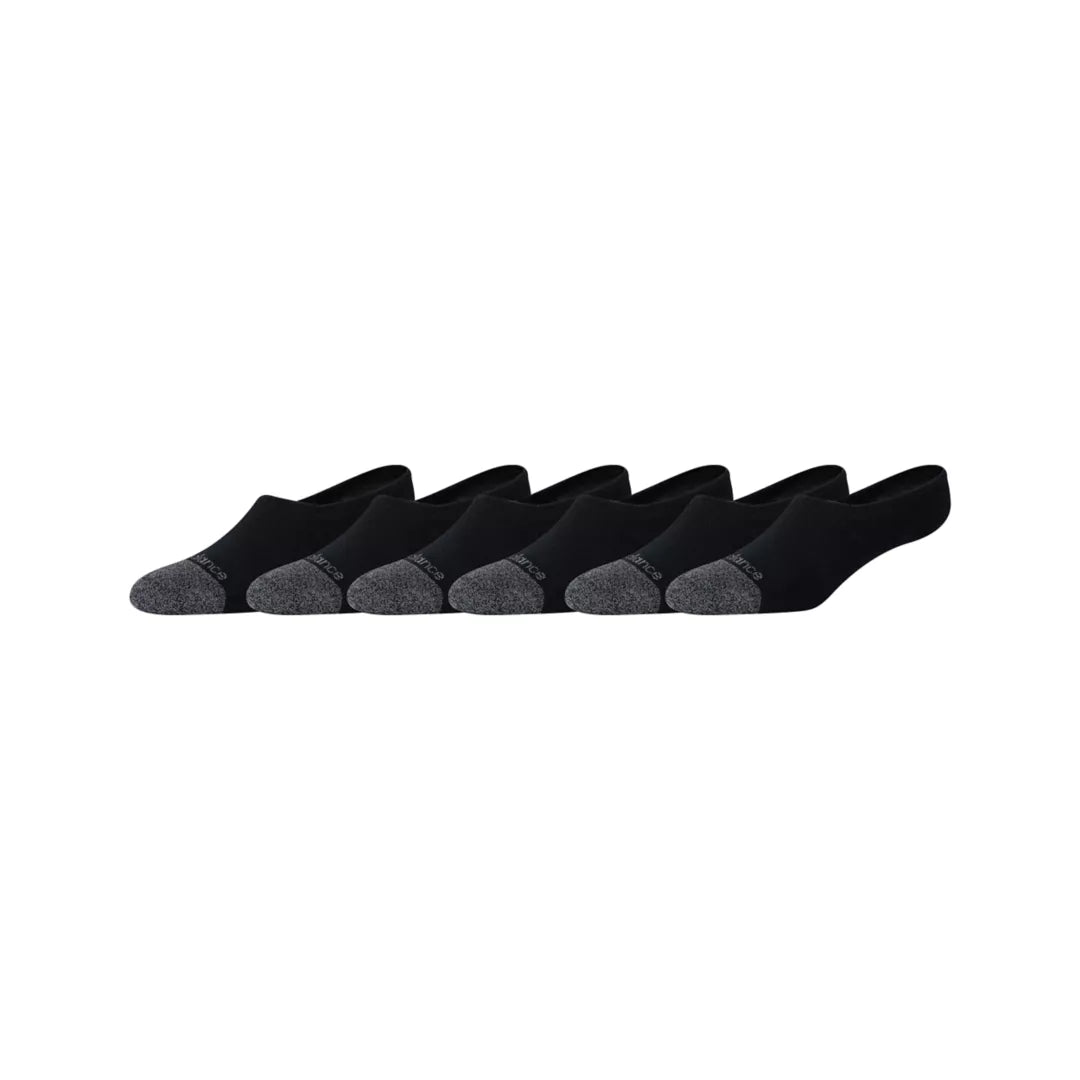 New Balance Active Invisible No Show Socks 6 Pack For Men|Women