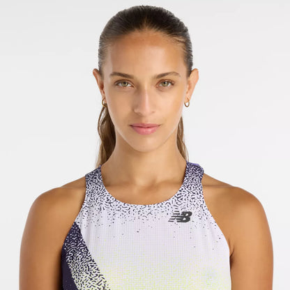 New Balance Race Day Ultra Light Printed Singlet For Women