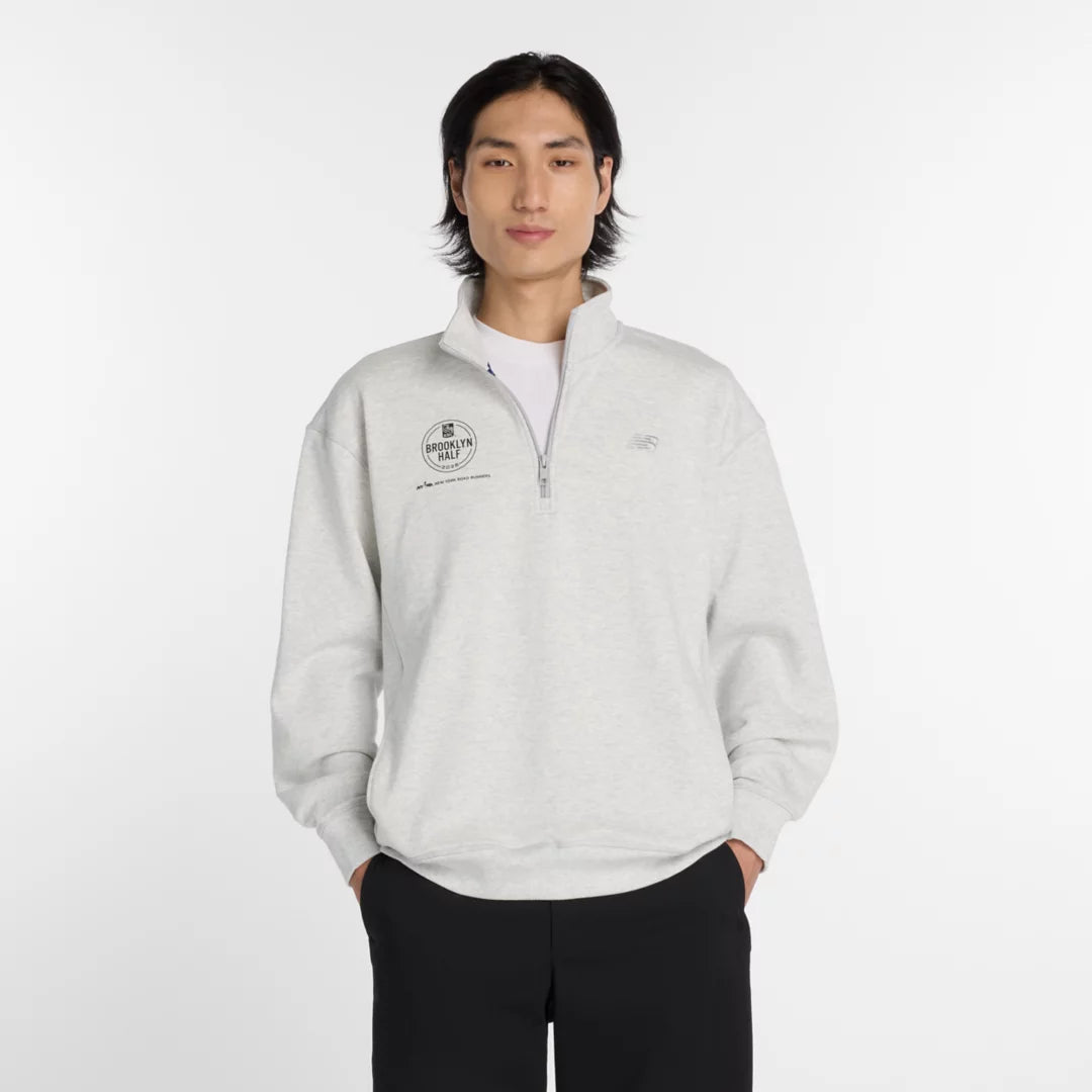 New Balance RBC Brooklyn Half Athletics Fleece 1/2 Zip For Men