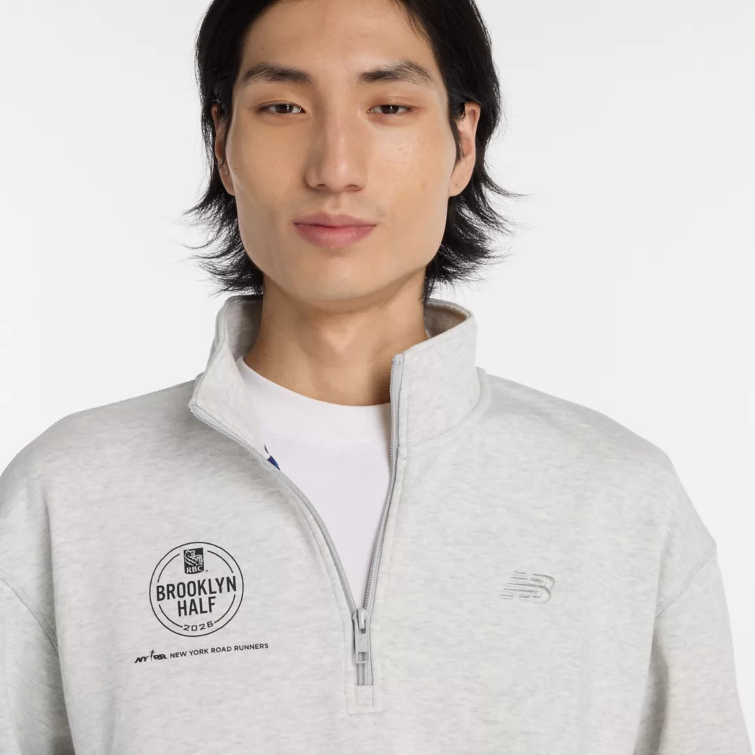 New Balance RBC Brooklyn Half Athletics Fleece 1/2 Zip For Men