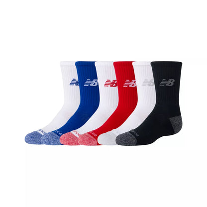 New Balance Youth Active Crew Socks 6 Pack For Kids