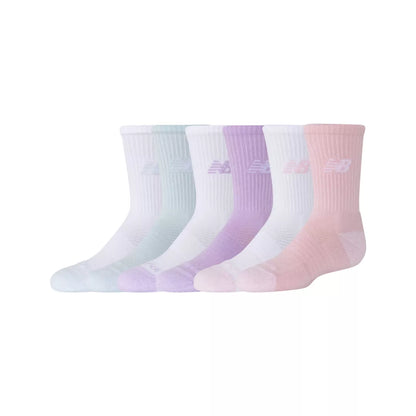 New Balance Youth Active Crew Socks 6 Pack For Kids