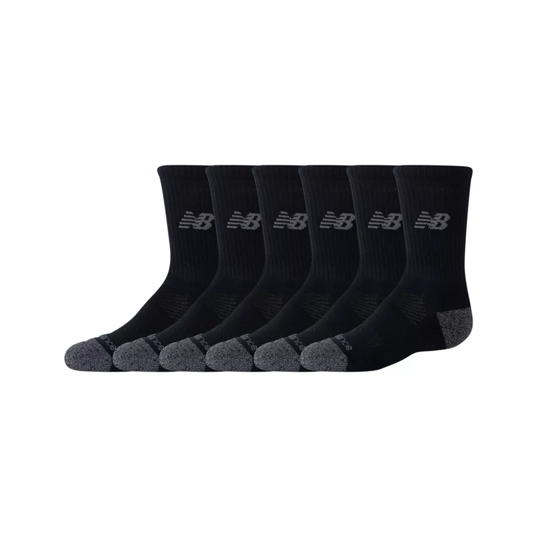 New Balance Youth Active Crew Socks 6 Pack For Kids