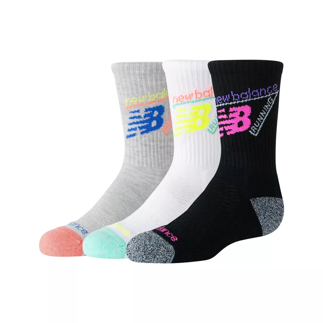 New Balance Youth Lifestyle Graphic Crew 3 Pack For Kids