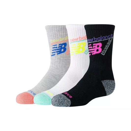 New Balance Youth Lifestyle Graphic Crew 3 Pack For Kids