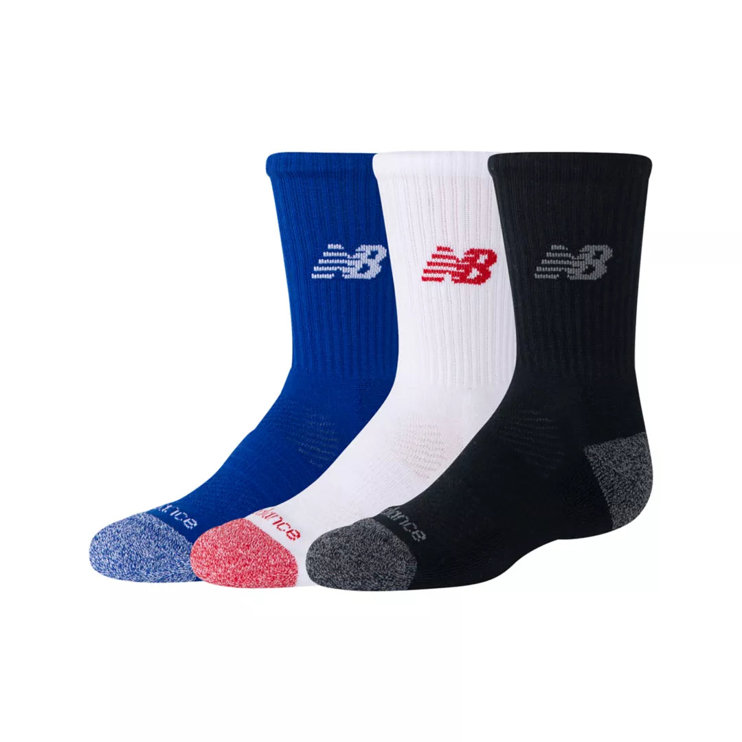 New Balance Youth Active Crew Socks 3 Pack For Kids