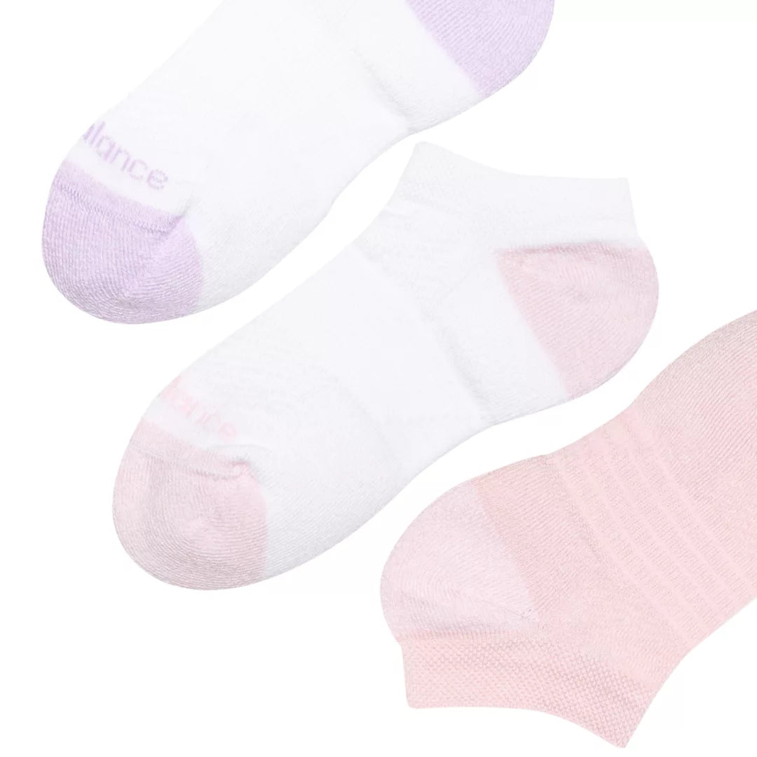 New Balance Youth Active No Show Socks 3 Pack For Kids