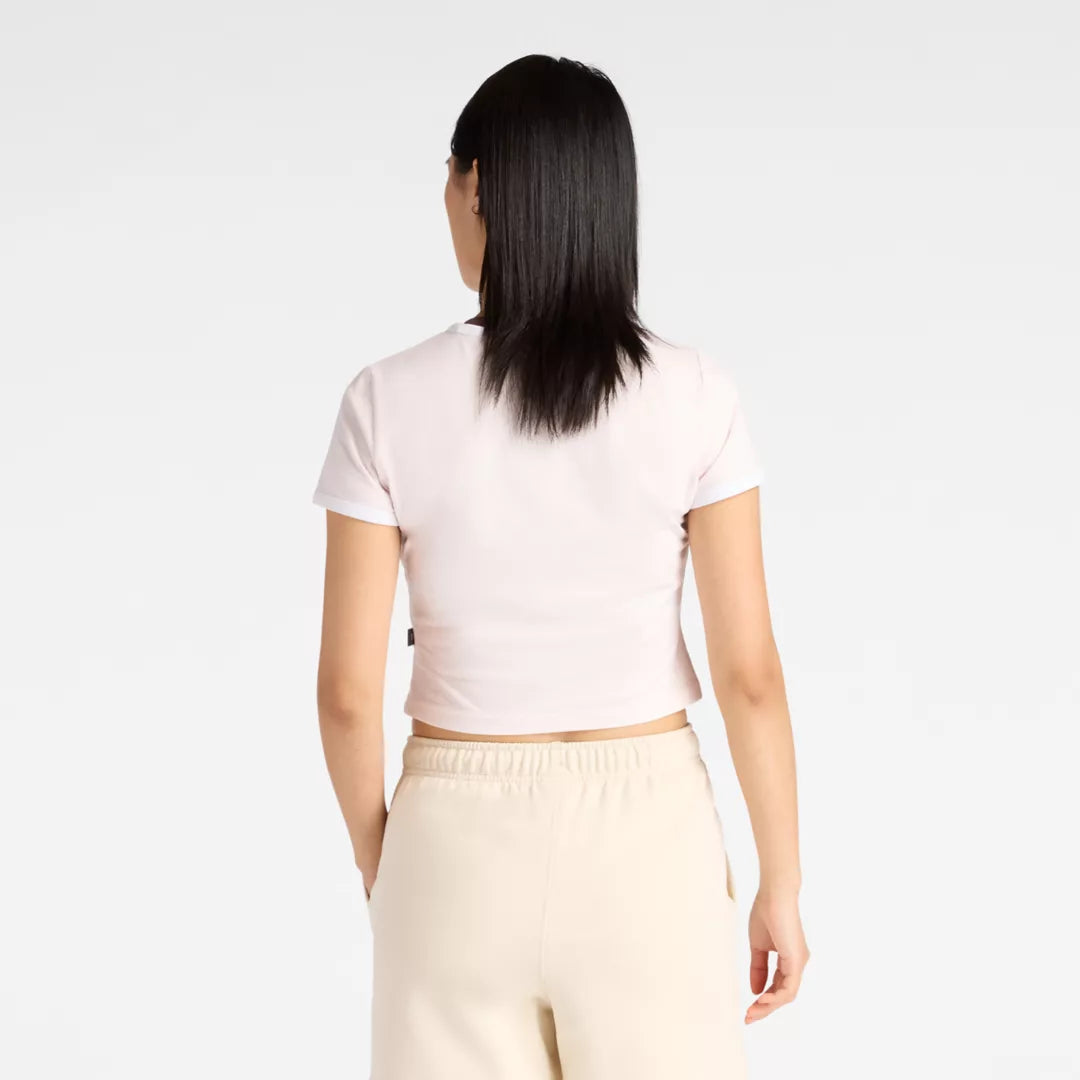 New Balance Linear Rose Baby Doll T-Shirt For Women