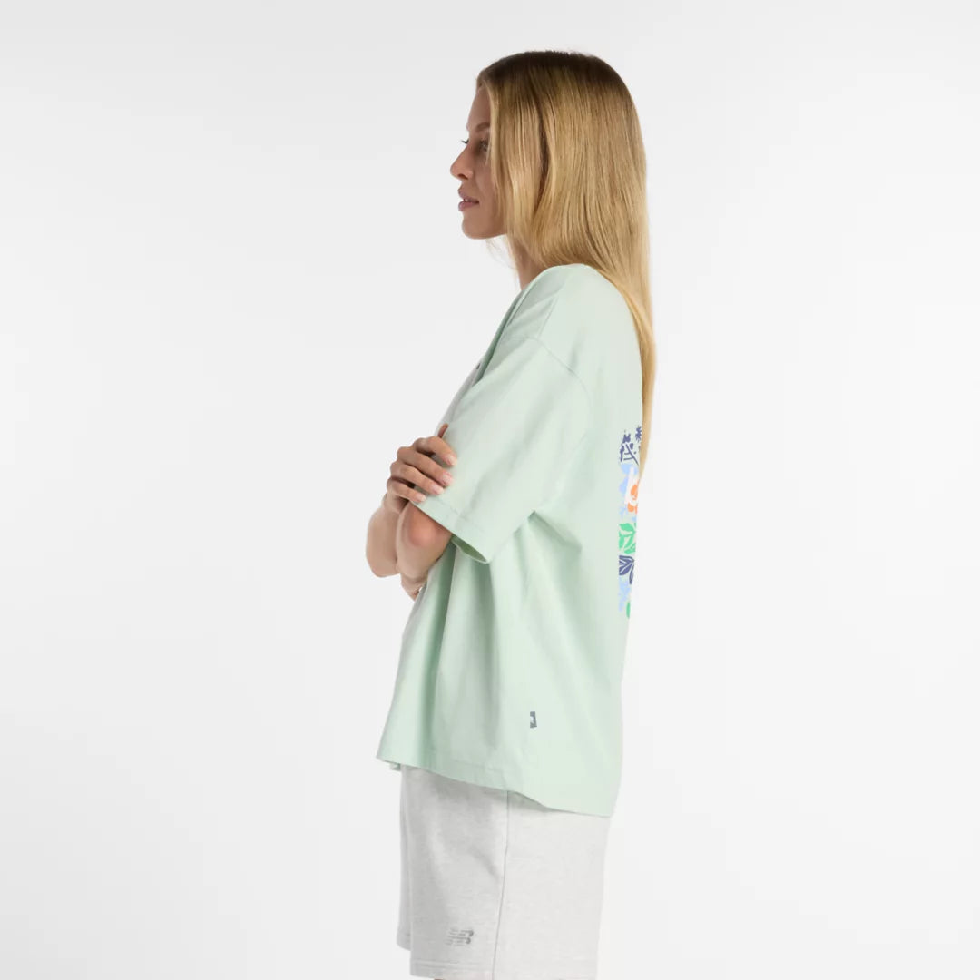 New Balance Flower Oversize T-Shirt For Women