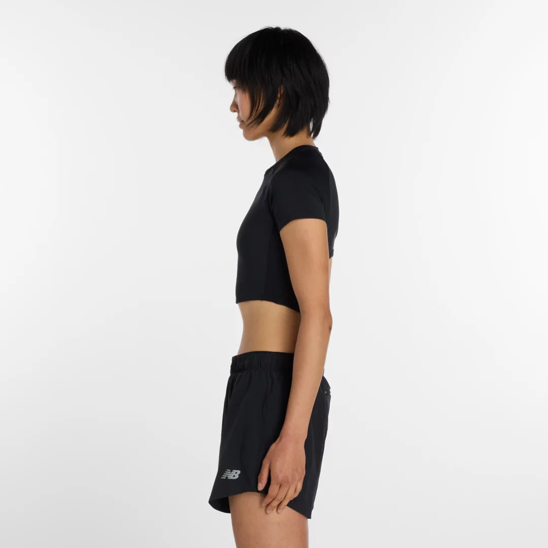 New Balance RBC Brooklyn Half Fast Days Fitted Crop T-Shirt For Women