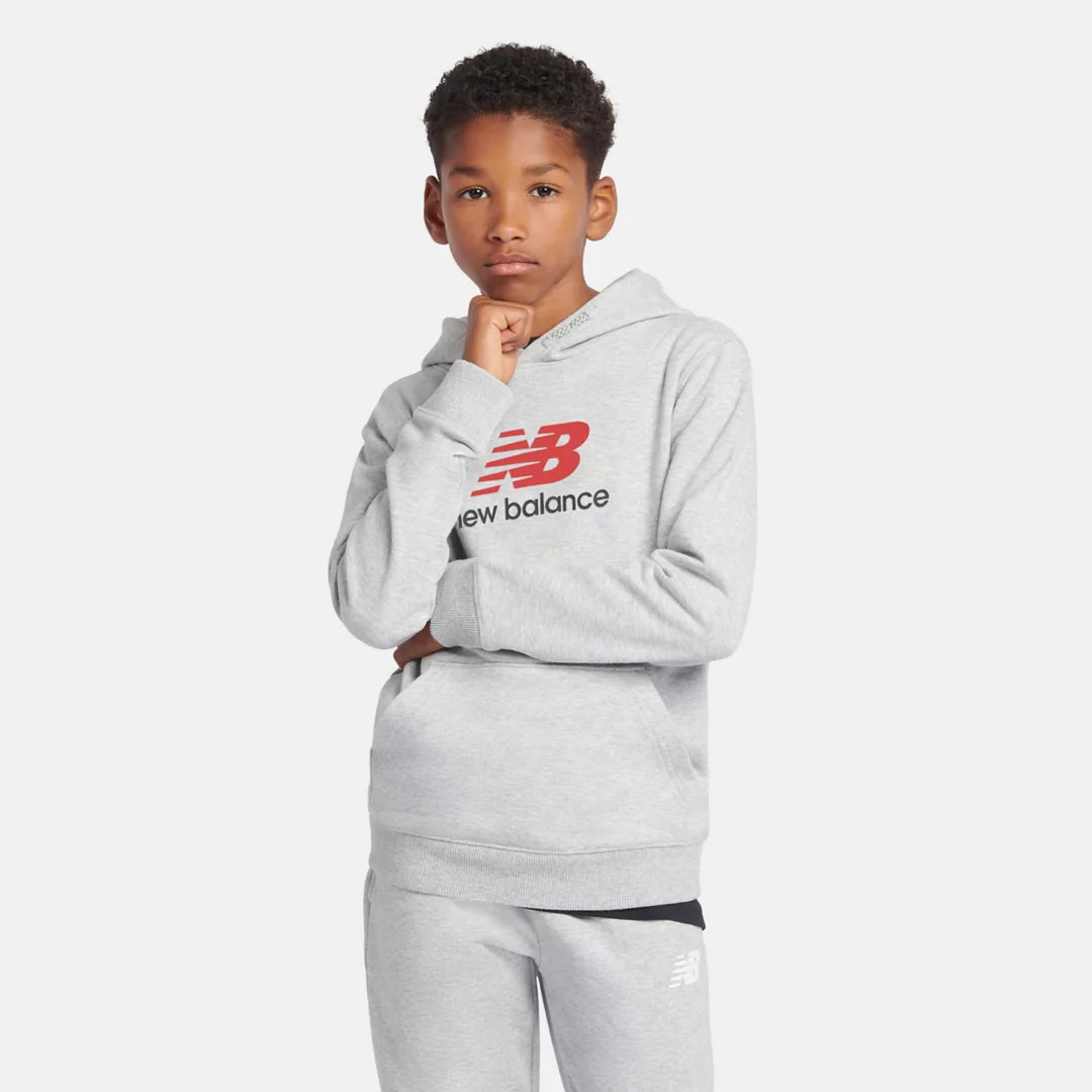 New Balance French Terry Stacked Logo Hoodie For Kids