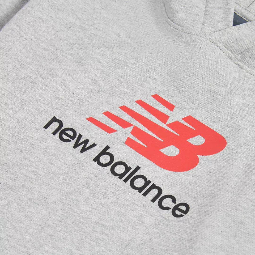 New Balance French Terry Stacked Logo Hoodie For Kids