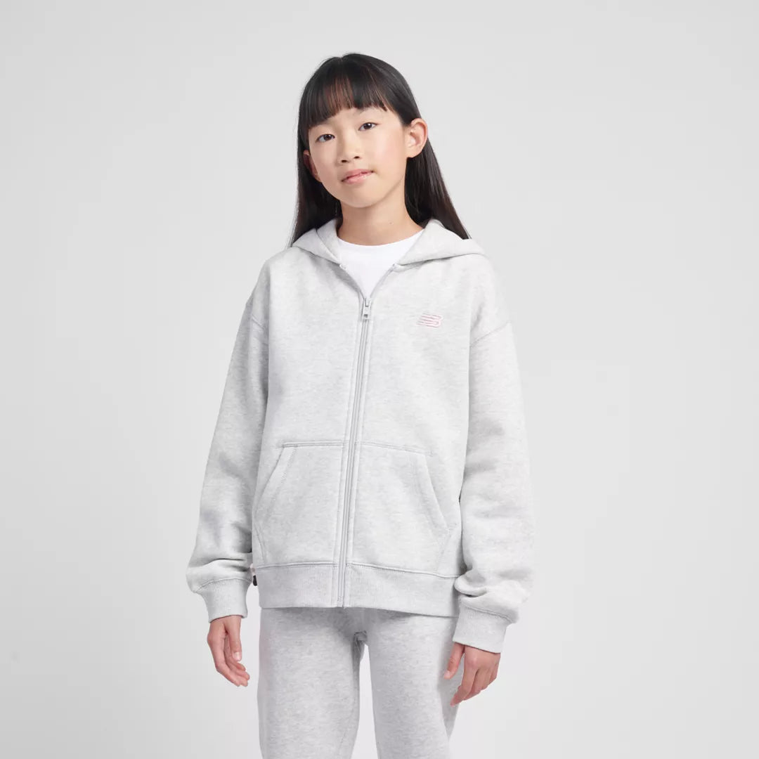 New Balance BB Small Logo Full Zip Hoodie For Kids
