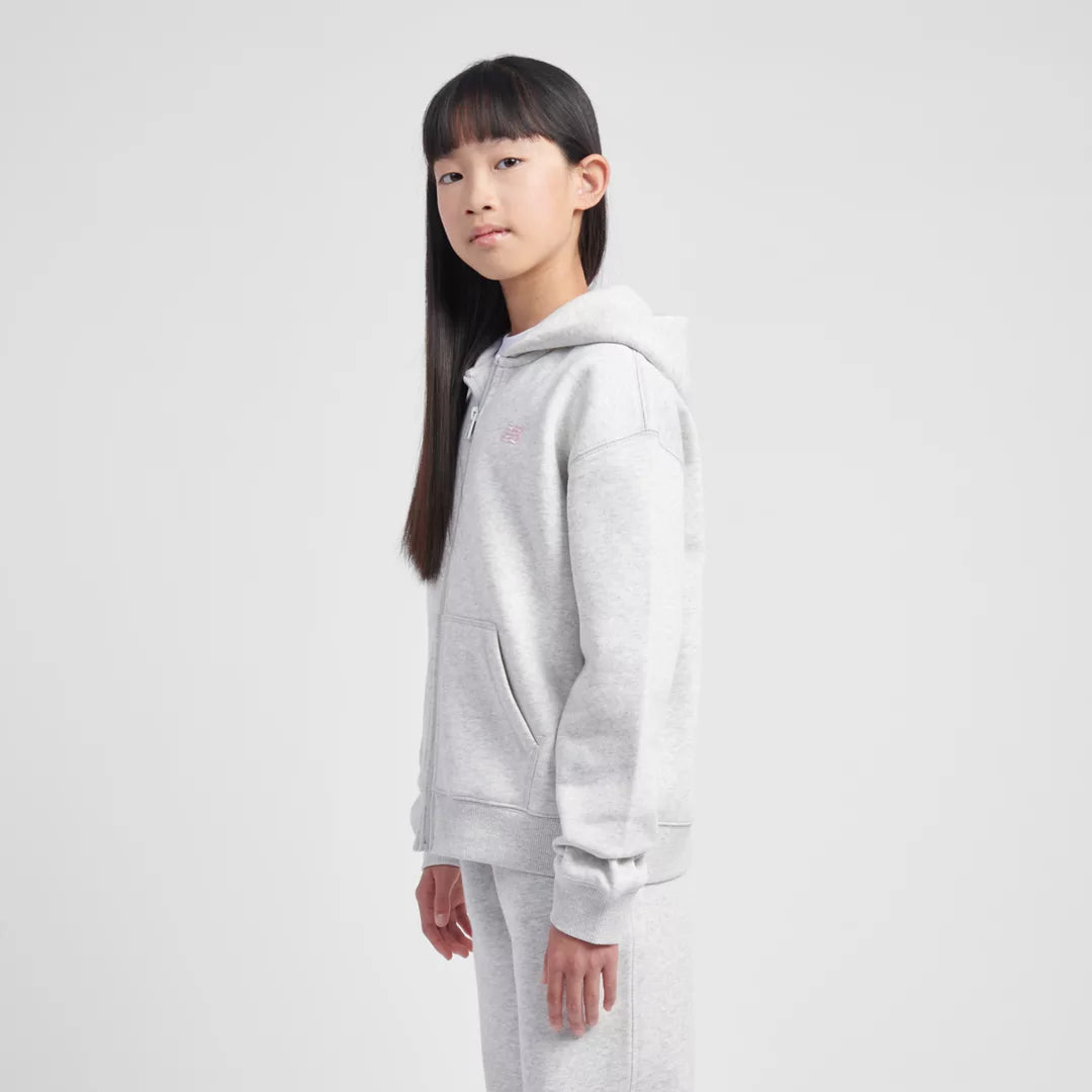 New Balance BB Small Logo Full Zip Hoodie For Kids