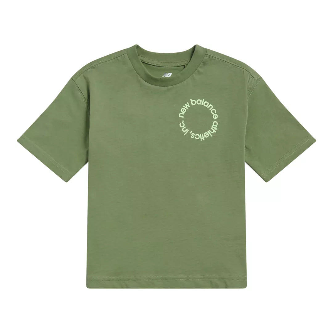 New Balance Circular Logo Graphic T-Shirt For Kids