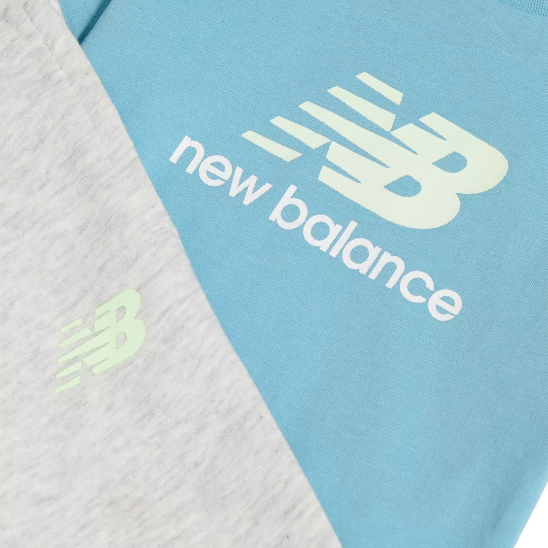 New Balance Colourblock T-Shirt & Jog Set For Kids