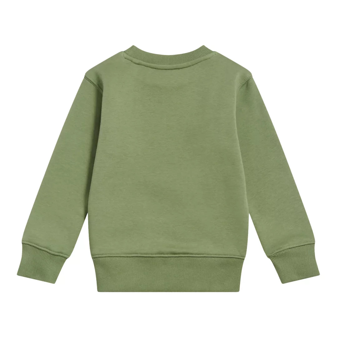 New Balance Brush Back Stacked Logo Crew For Kids