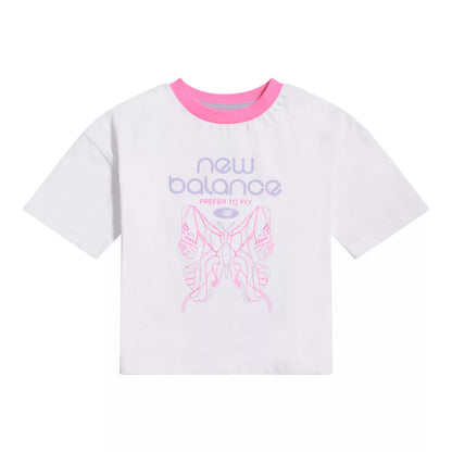 New Balance Prefer To Fly Butterfly Graphic T-Shirt For Kids