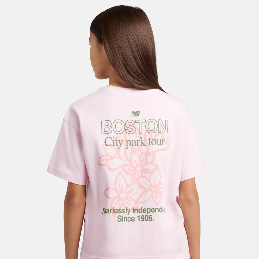 New Balance Boston Floral Graphic T-Shirt For Kids