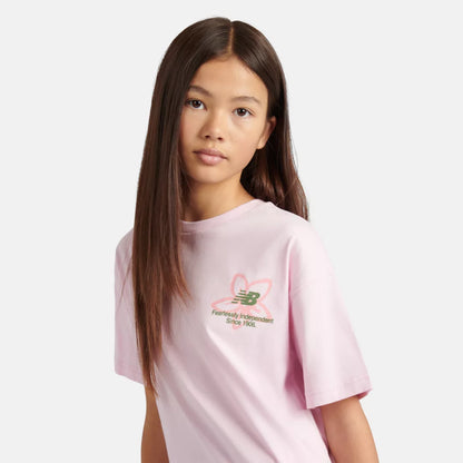 New Balance Boston Floral Graphic T-Shirt For Kids