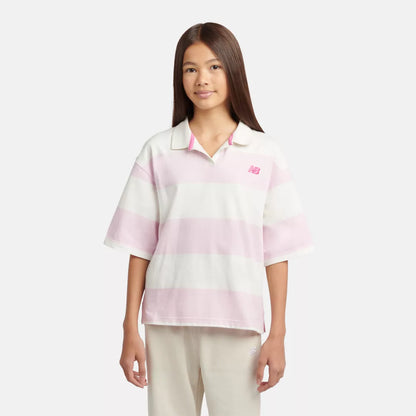 New Balance Striped Rugby Polo For Kids