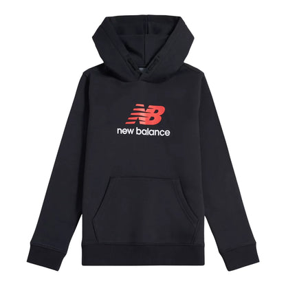 New Balance Brush Back Stacked Logo Hoodie For Kids