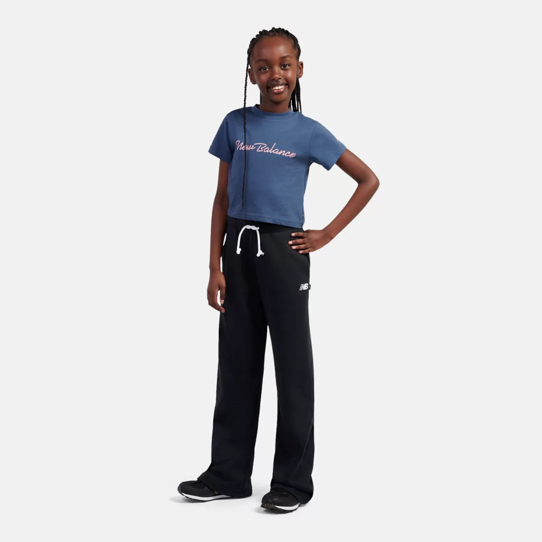 New Balance Small Logo Wide Leg Pant For Kids